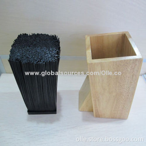 Ceramic Knife Set with Wooden Stand and Bristles